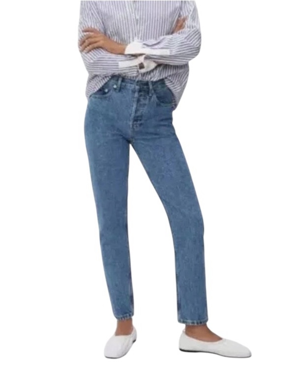Everlane The High Rise Cheeky Straight Jean 100% Cotton Denim Womens 30 Regular